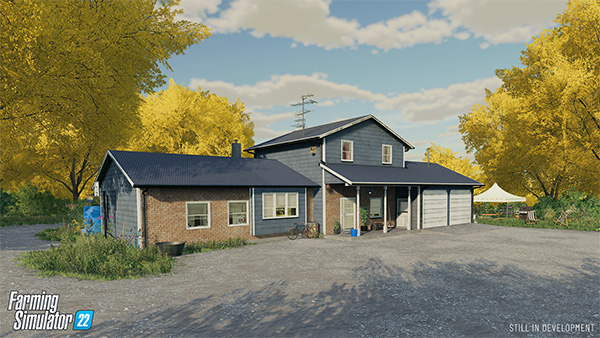 Farming Simulator 22 mods House for family in the fall