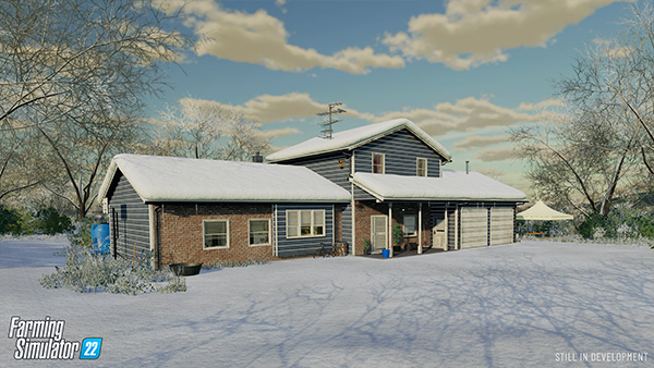 Farming Simulator 22 mods House for family in the winter