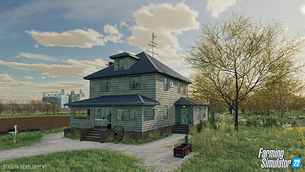 Farming Simulator 22 mods House in the spring