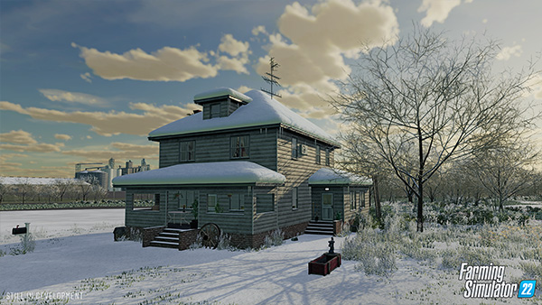 Farming Simulator 22 mods House in the winter
