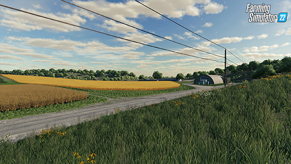 Farming Simulator 22 mods grass landscape Elmcreek